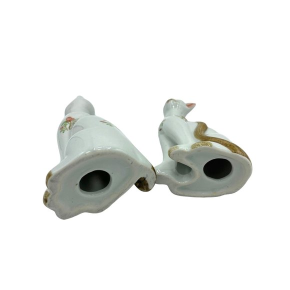 2 Vintage Hand Painted Porcelain Cat Figurines Kittens 6 inches - Picture 13 of 16